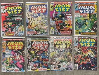 Marvel Comics Iron Fist Lot Of 8 Featuring Issues 12 Captain America & 15 Bushmaster 1975-77