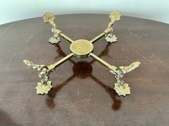 Antique 19th Century English Regency Style Brass Trivet Or Stand