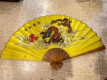 36' Wall Decor Fan Asian Design