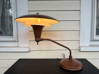 Vintage Art Specialty Co. UFO Atomic Saucer Desk Lamp