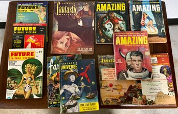 Vintage Science Fiction Magazine Lot ~ Fantastic Mysteries, Amazing Stories & Future Science Fiction ~