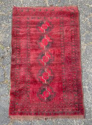 Vintage Hand Woven Persian Turkoman Rug
