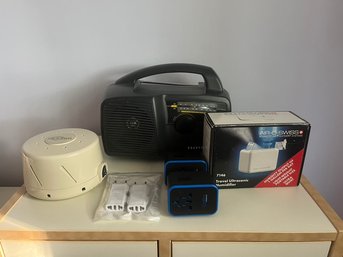 Sharper Image Crank Radio, Travel Humidifier, Dohm Sleep Specialist & Plugs