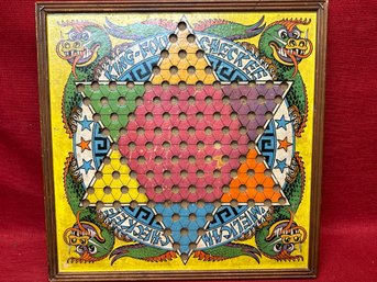 1938 Game Board Framed Great Colorful Hanging