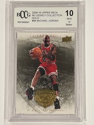 2009-10 Upper Deck MJ Legacy Collection Gold Michael Jordan Card #66     BCCG 10