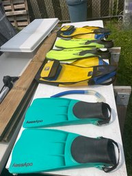 Sea Sub Twin Effect And Odyssey Snorkeling Fins . Bag And Snorkel Included