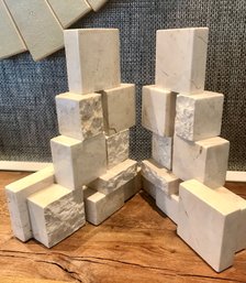 Pair Of Solid Marble Bookends From WEST ELM