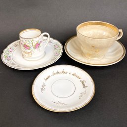 Antique German Dishes Cups Saucers Confirmation