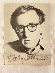 Woody Allen Signed Postcard W/ COA