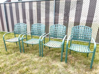 Aluminum Garden Chairs With Woven Backs And Seats