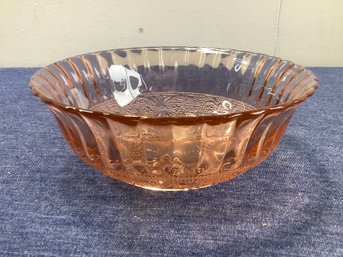 Pink Depression Glass Bowl