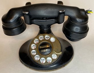 Vintage Telephone - Black Deco Rotary Cradle Phone - Downingtown 30 - PA - Western Electric