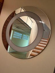 Rounded Silver Mirror