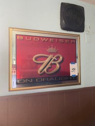 Large Budweiser Beer Sign