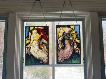 Painted Glass Pieces
