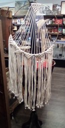 Large Vintage Macrame Wall Hanging Is A Contemporary Statement Piece For Your Decor   A5