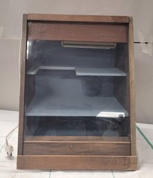 Great Vintage Mini Store Display Cabinet With Lights.  CV