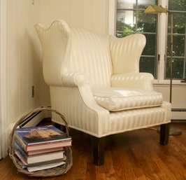 Queen Anne Style Wing Back Chair