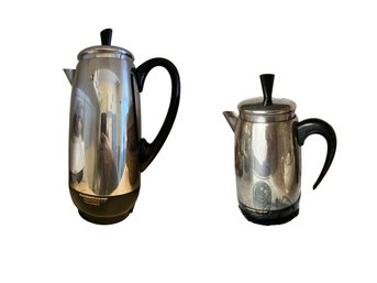 Pair Of Vintage Farberware Superfast Coffee Percolators