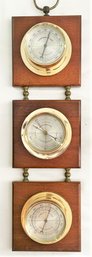 Springfield Wall-mount Barometer With Thermometer And Humidity Meter