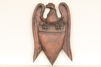 Nostalgic Wooden Eagle Wall Plaque