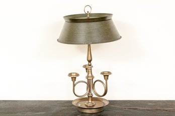 Brass 3 Hunting Horn Table Lamp