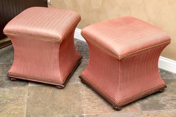 Hickory Chair Red Upholstered Ottomans