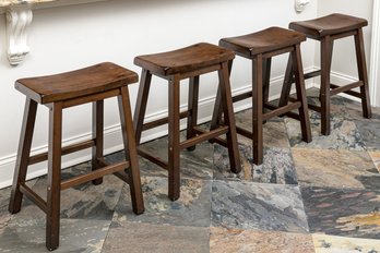 Fantastic Curved Seat Bar Stools Probably Pottery Barn