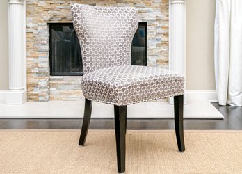 Fun Geometric Upholstered Accent Chair