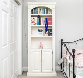 Quality Four Tiered White Bookshelf