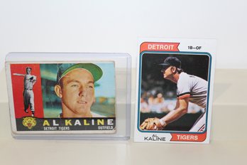 2 Al Kaline Cards 1960 & 1974