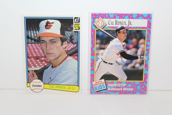 1982 Donruss #405 Cal Ripken JR 'rookie' Card & 1993 Sports Illustrated For Kids Cal Ripken Jr. #132