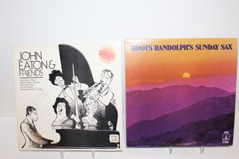 2 Jazz Albums - John Eaton & Friends (signed) - 1968 Boots Randolph Sunday Sax