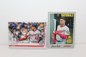 2 Topps Rookie Cup Juan Soto Cards