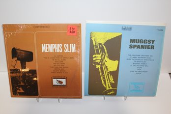 2 LPs Blues/ Gospel/ Jazz-dixieland - 1969 Muggsy Spanier & Memphis Slim