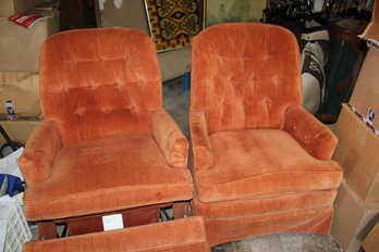 Classic Lane Recliner And Rocker - Burnt Orange Prizes From Jokers Wild Game Show