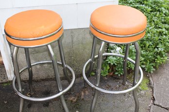 2 Vintage MCM Barstools From Cosco