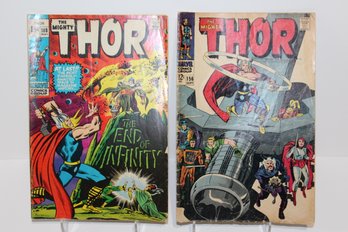 2 Marvel - The Mighty Thor - #156 & #188 Silver Age