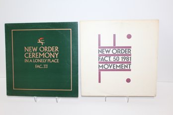 1981 New Order - Ceremony (UK Import) & 1982? New Order - Movement  (US Issue)- Very Collectible Items