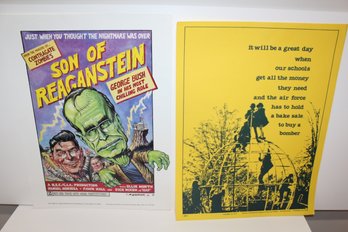 2 Awesome Posters - Son Of Reaganstein 1988 - Bake Sale Poster
