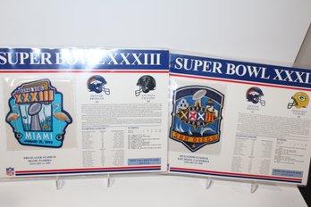 Super Bowl XXXII & XXXIII Broncos Win! Patch Replicas