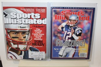 2 Classic Tom Brady SI Cover Issues 2002 & 2009