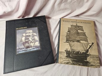 2 Books On Whale Ships And Whaling (published 1938) And Clipper Ships From (Published 1980)