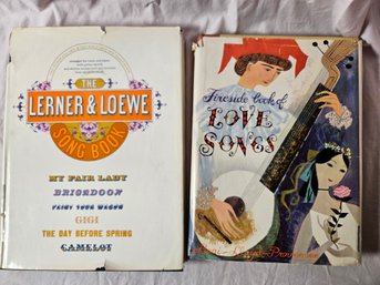 2 Music Books Lerner And Loewe And Fireside Book Of Love Songs From The 50's And 60's