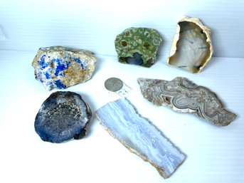 Blue Kinoite - Crazy Lace Agate -Rhyolite - Blue Lace - & More