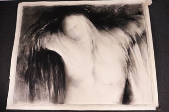 Large Amazing Charcoal Drawing Joyce Brodsky