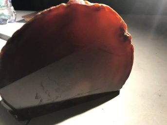 Agate Crystal Gem. 1LB, 5 Inch , By 3 1/2 Inch