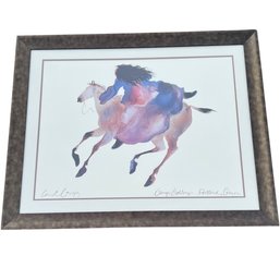 LARGE - 1990's Carol Grigg 'She Walks With Horses' - Large Lithograph