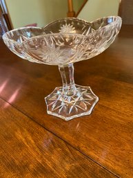 Footed Crystal Bowl