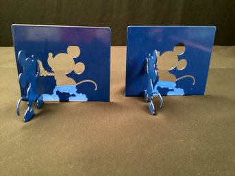 Pair Metal Mickey Mouse Book Ends Michael Graves Moller Designs